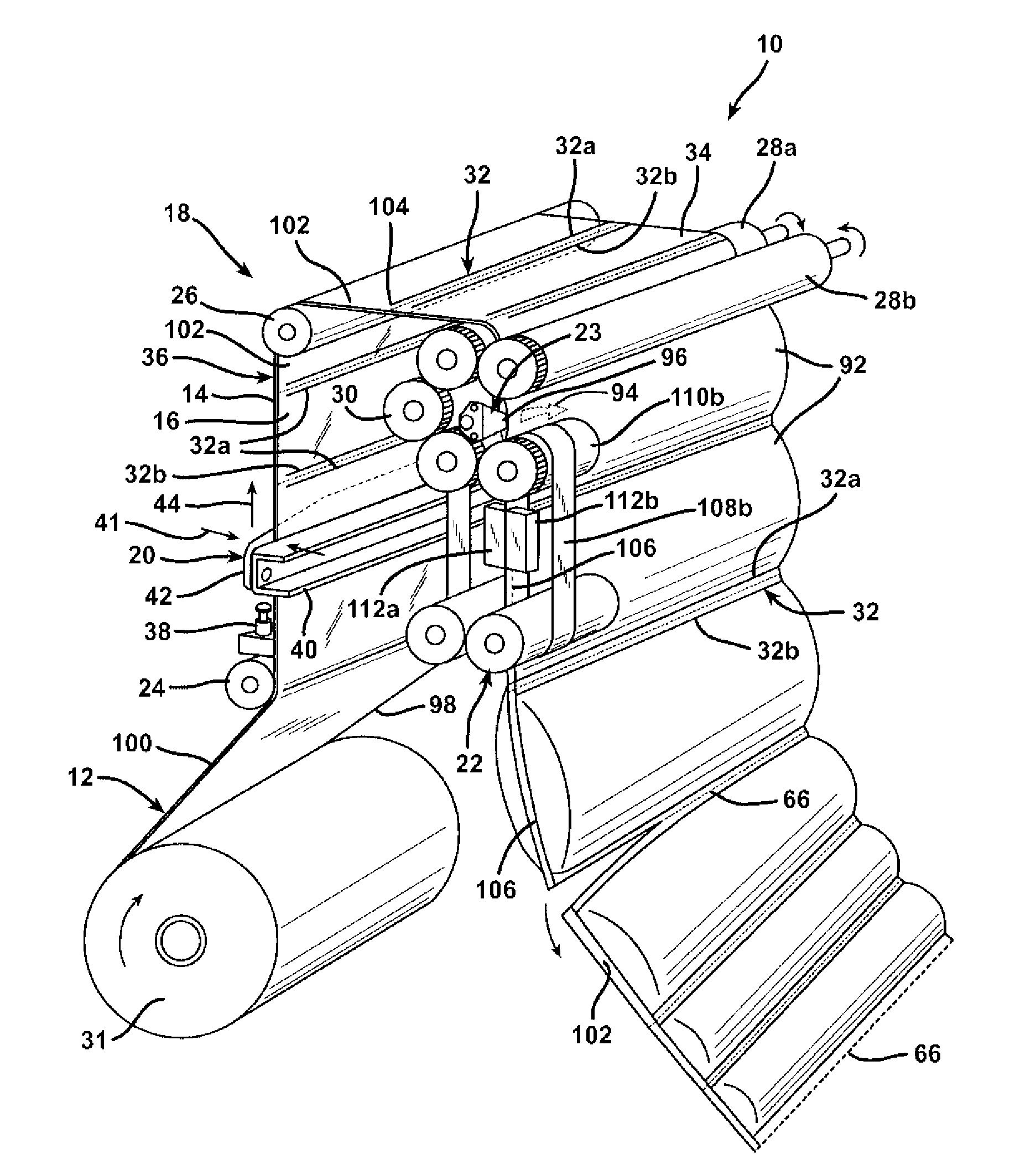 Apparatus and Method for Forming Inflated Containers