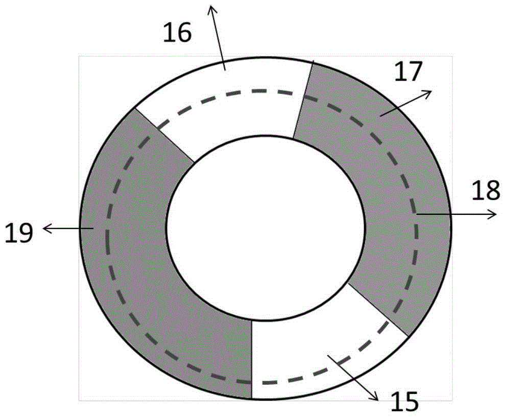 Preparation and application of reflecting type fluorescent glass light conversion assembly