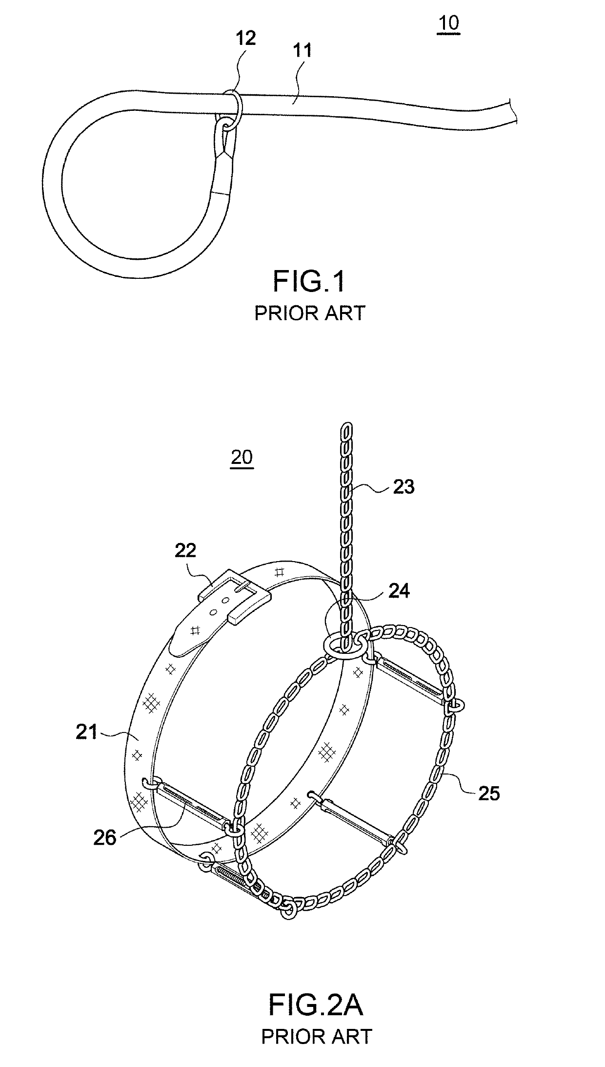 Dog collar with a limited tightening structure