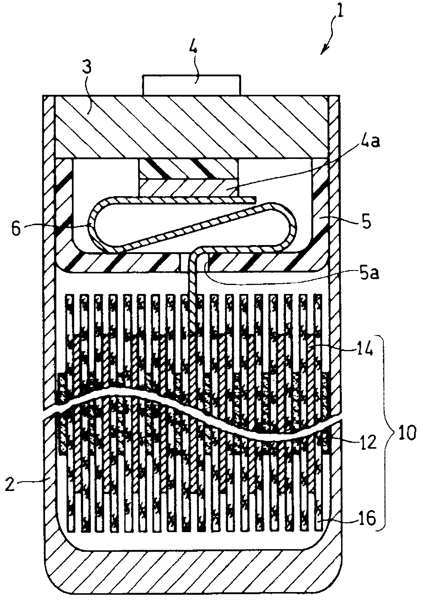 Rectangular battery