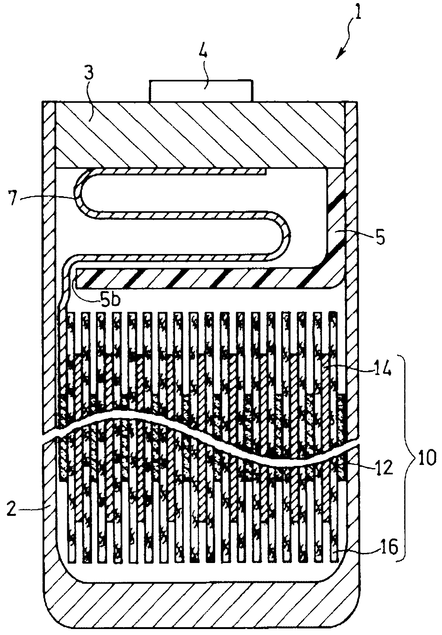 Rectangular battery