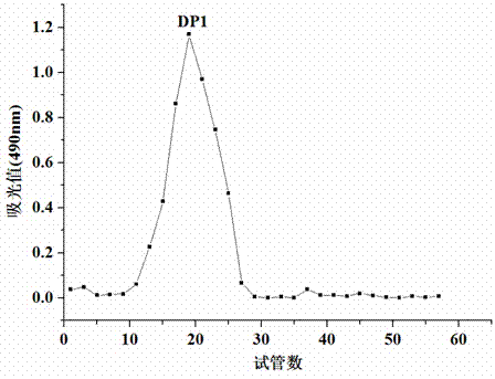 Novel Dictyophora rubrovolvata polysaccharide with immunocompetence, and preparation method and application thereof