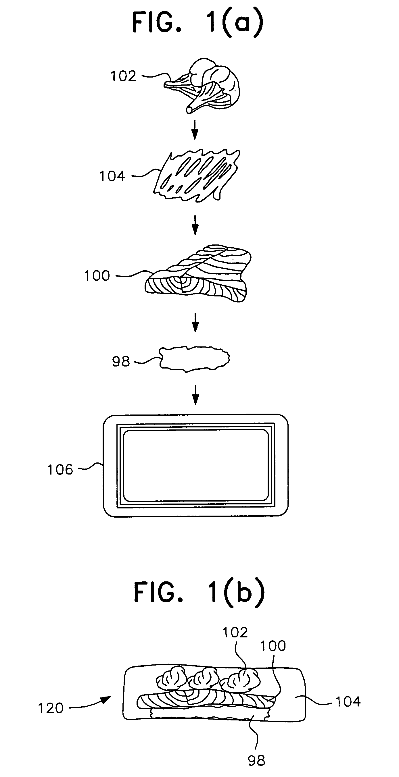 Flexible microwave cooking pouch containing a raw frozen protein portion and method of making