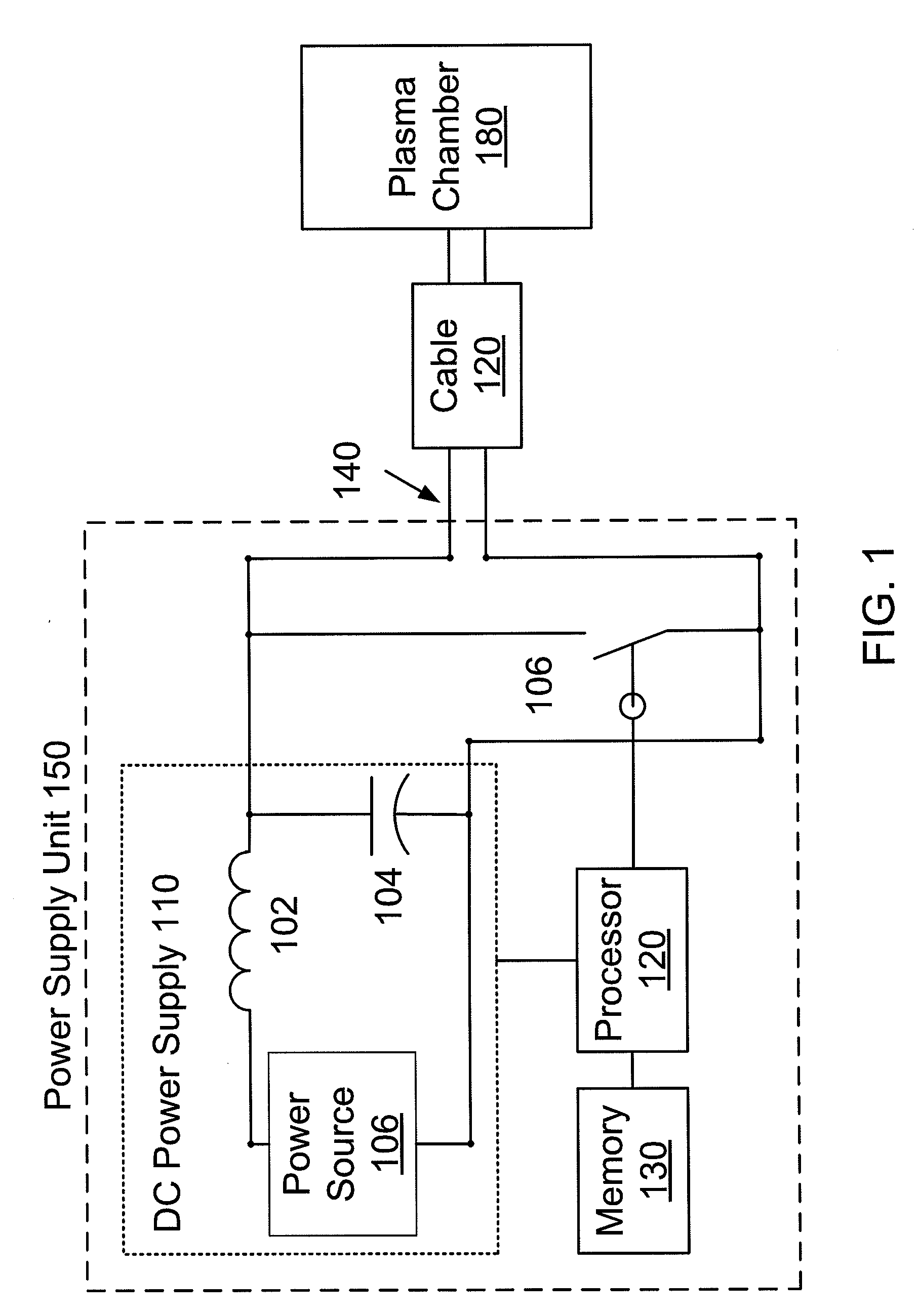 Arc recovery without over-voltage for plasma chamber power supplies using a shunt switch