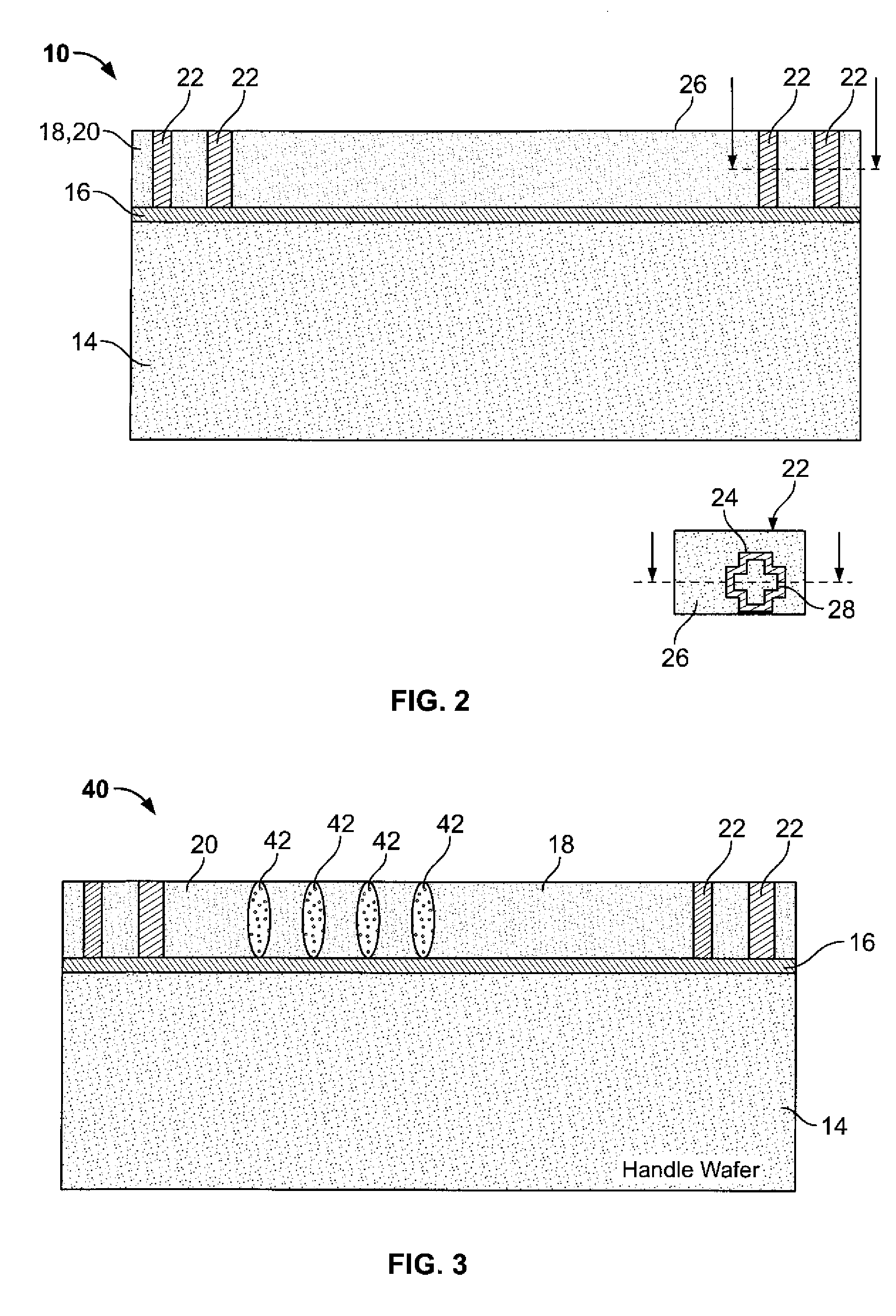 Method and device for reducing crosstalk in back illuminated imagers