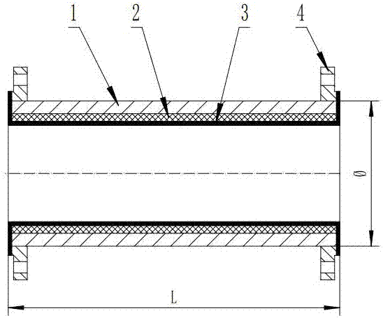 A method for manufacturing a large-diameter wear-resistant and corrosion-resistant ternary composite pipe