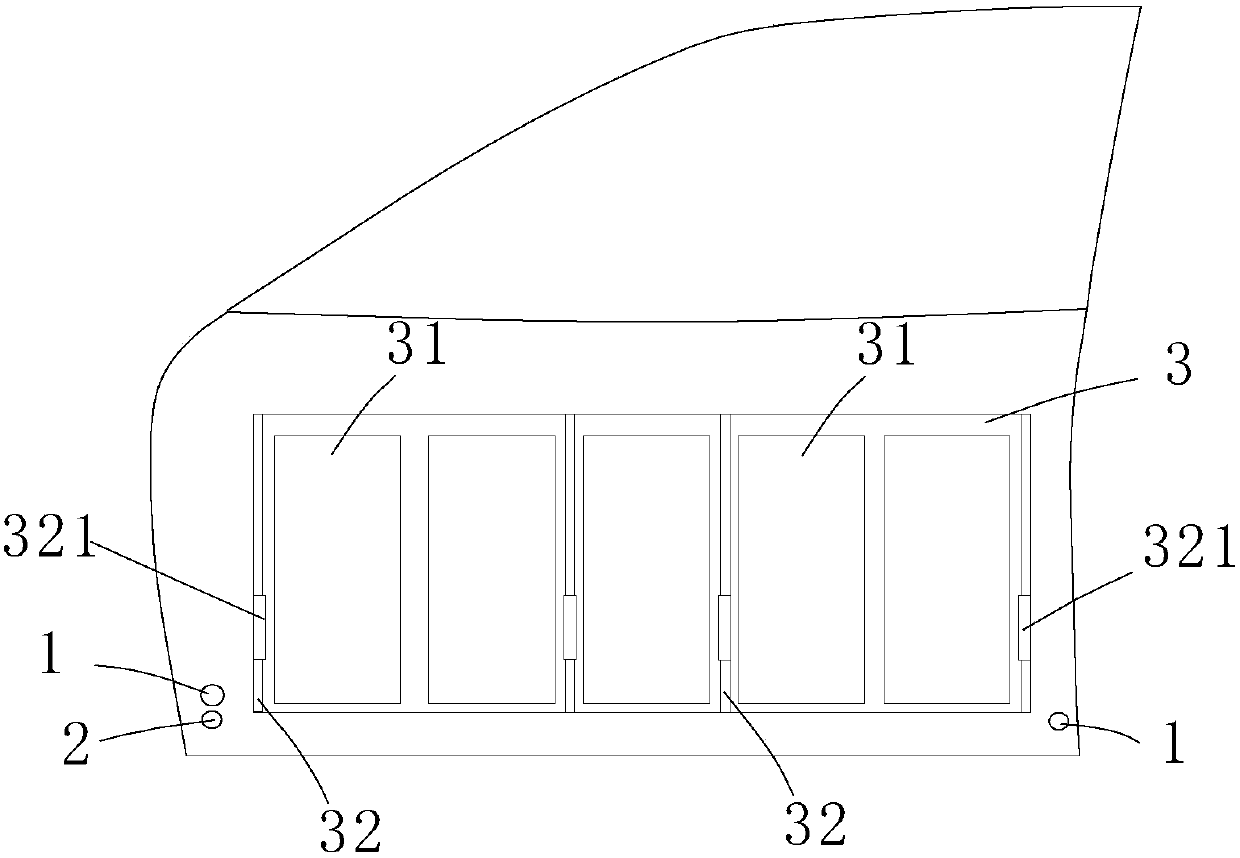 Automotive external airbag and starting system with surrounding pedestrian behavior prediction function