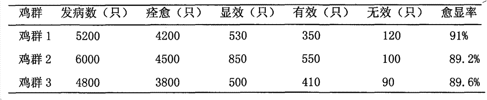 Traditional Chinese medicine composition for treating bird flu and preparation method therefor.