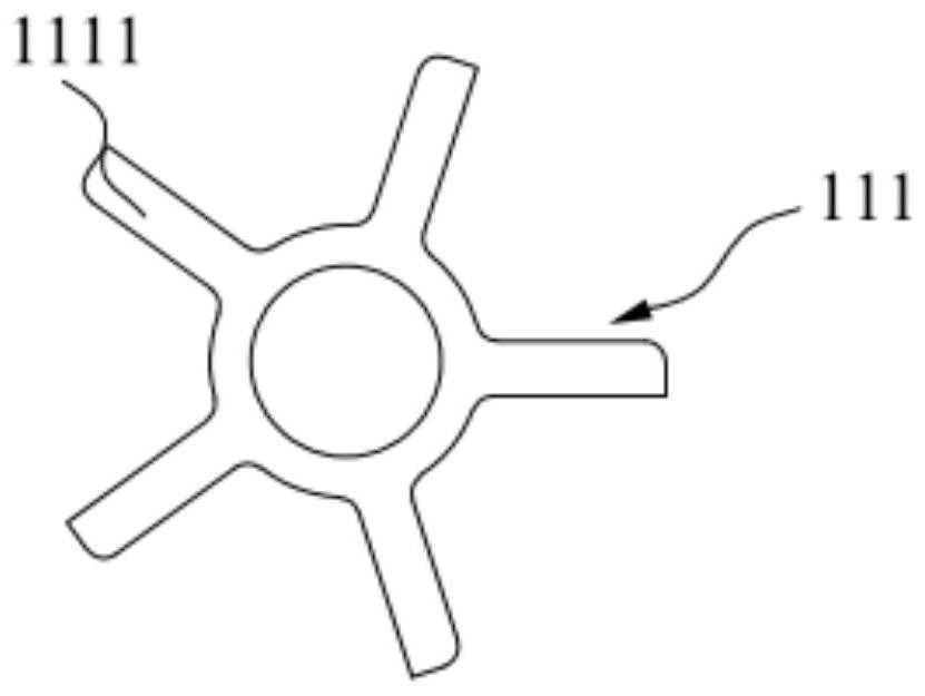 Continuous tray separation device, equipment and method