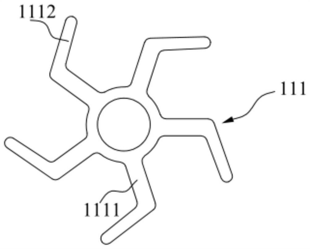 Continuous tray separation device, equipment and method