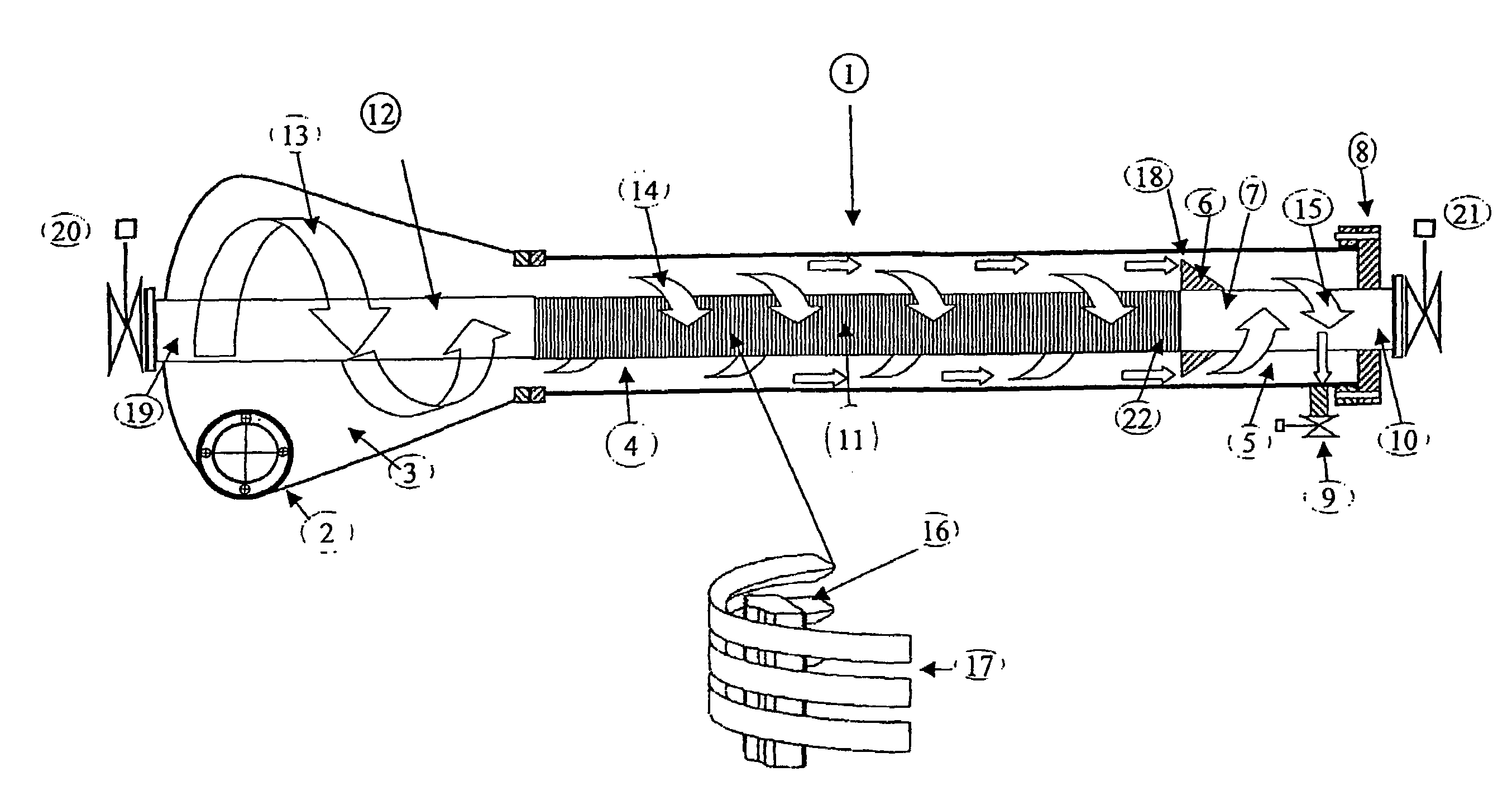 Apparatus and method for separating and filtering particles and organisms from flowing liquids