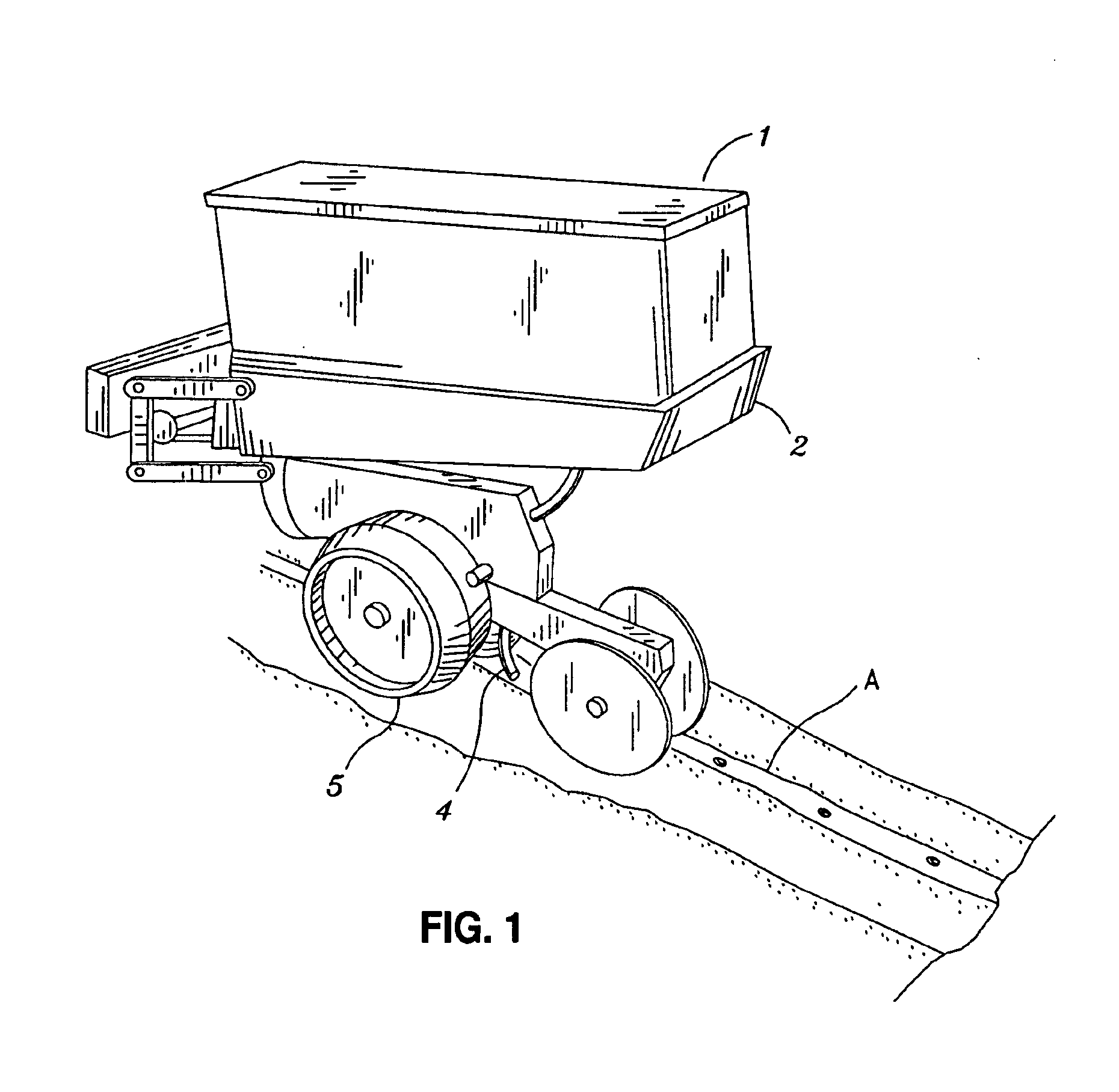 Method and system for concentrating chemical granules around a planted seed