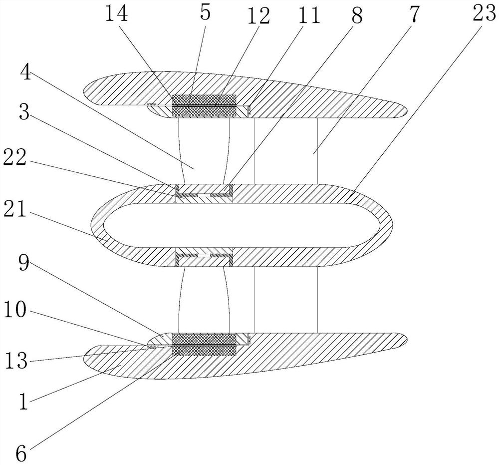 Rim driving propeller with dummy shaft structure