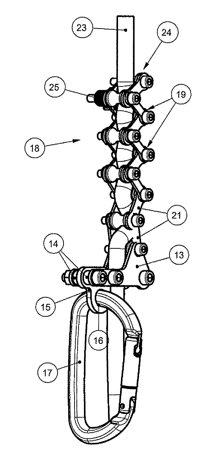 Ascender and descender appliance for climbing and descending on a rope