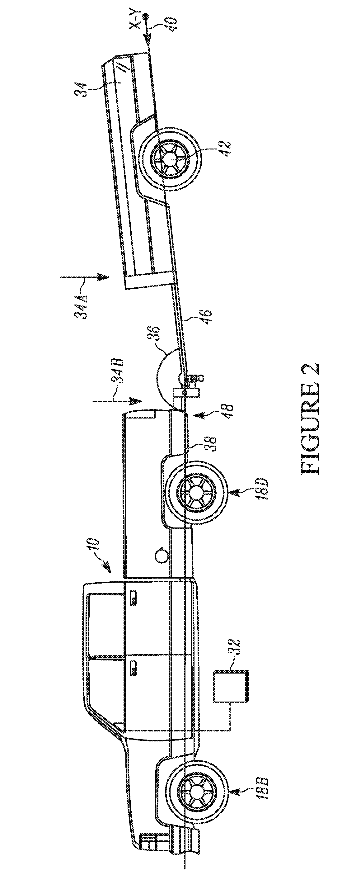 Trailer pitch correction with air suspension