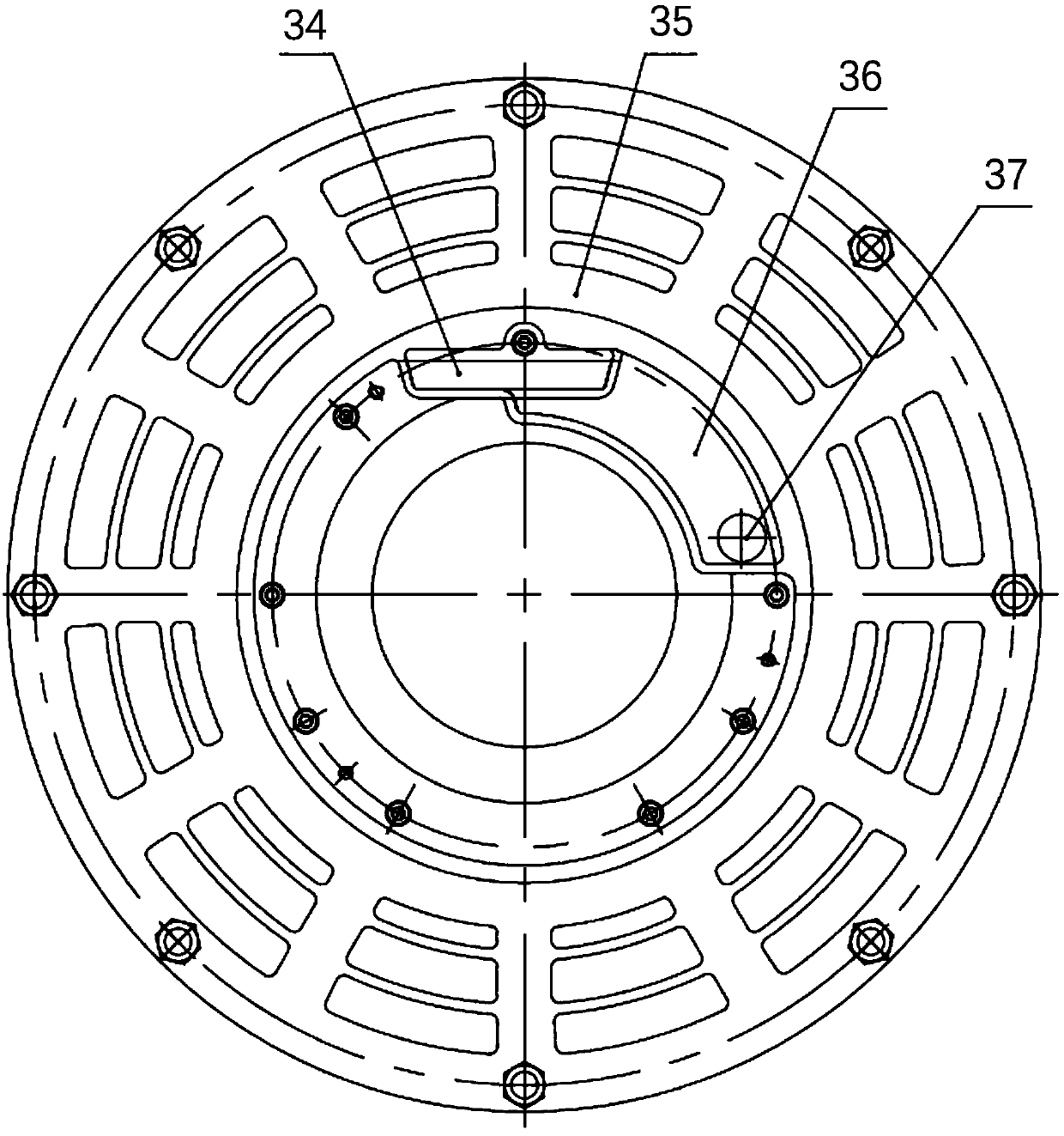 Lubrication structure of locomotive motor bearing