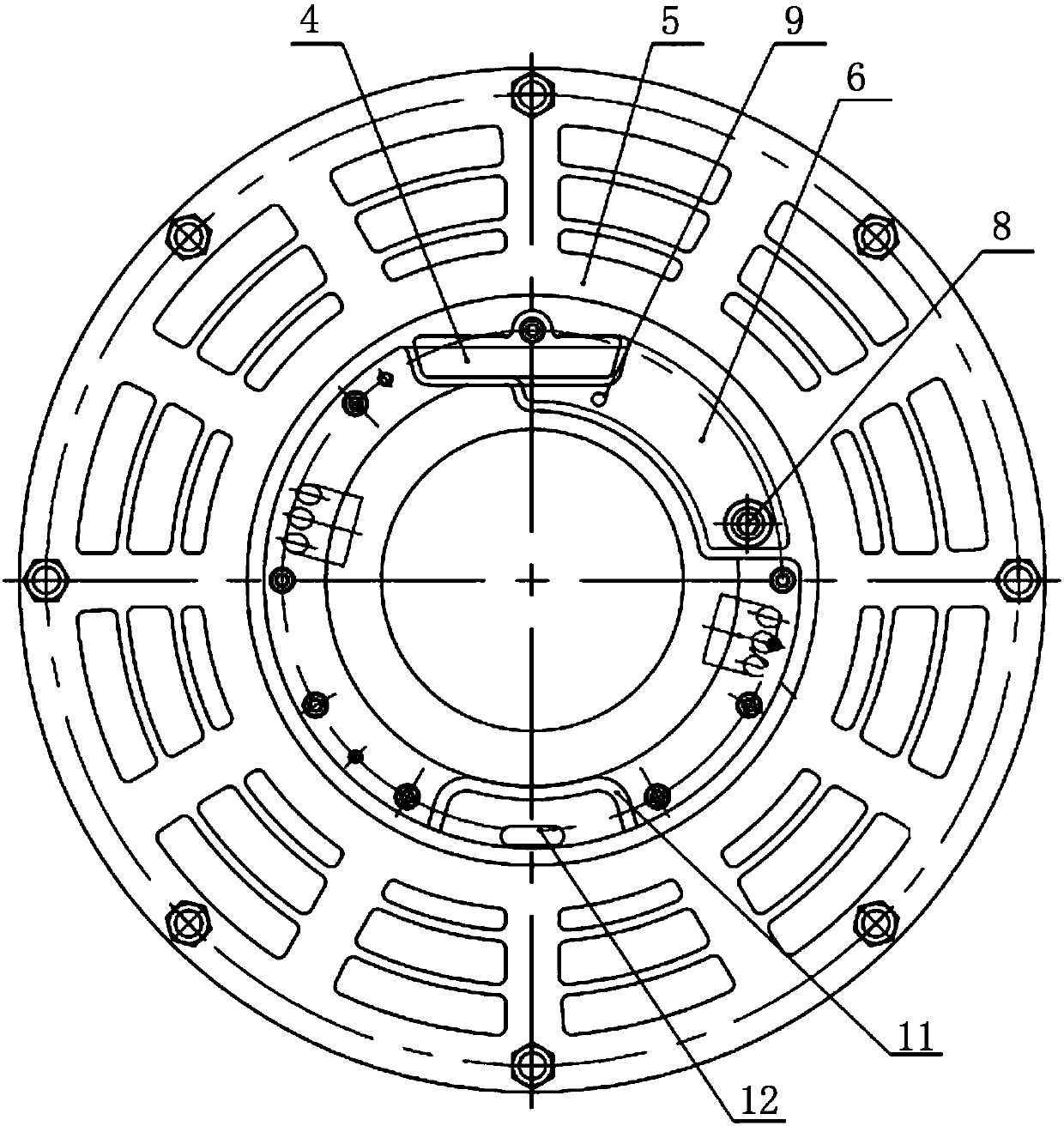 Lubrication structure of locomotive motor bearing