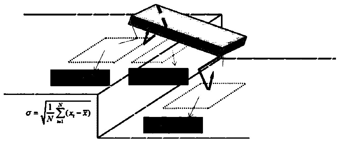 Method for dynamically spanning protruding obstacle for four-foot robot