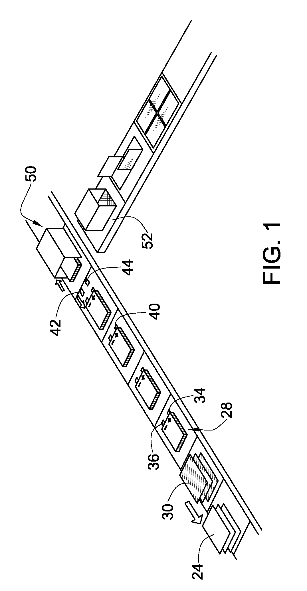 Process for manufacture and assembly of battery modules and sections