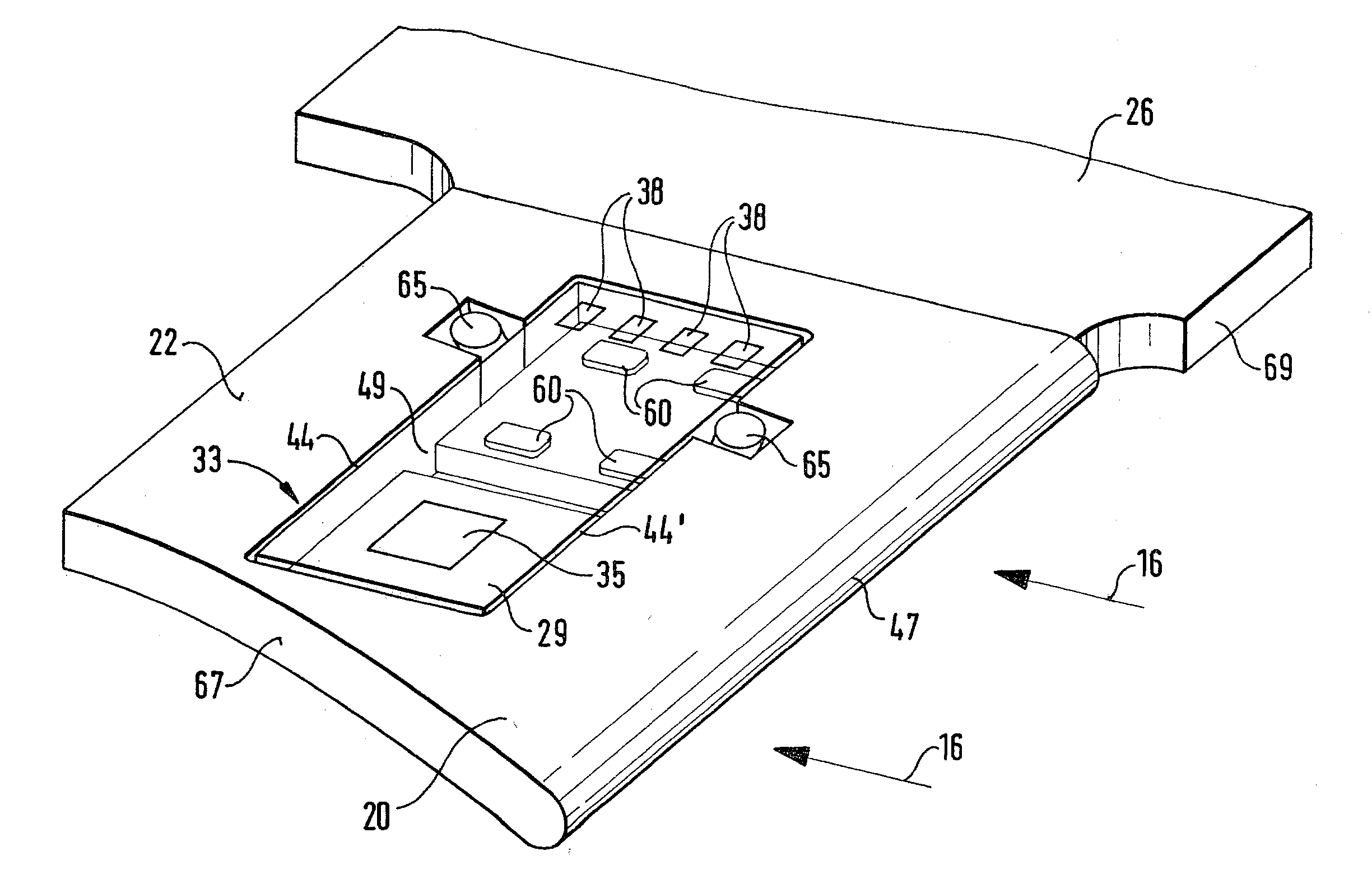 Device for determining at least one parameter of a flowing medium