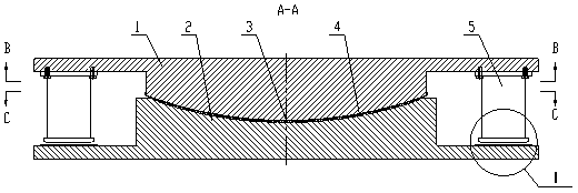 Turning device for crossing existing railway portal piers and installing method thereof