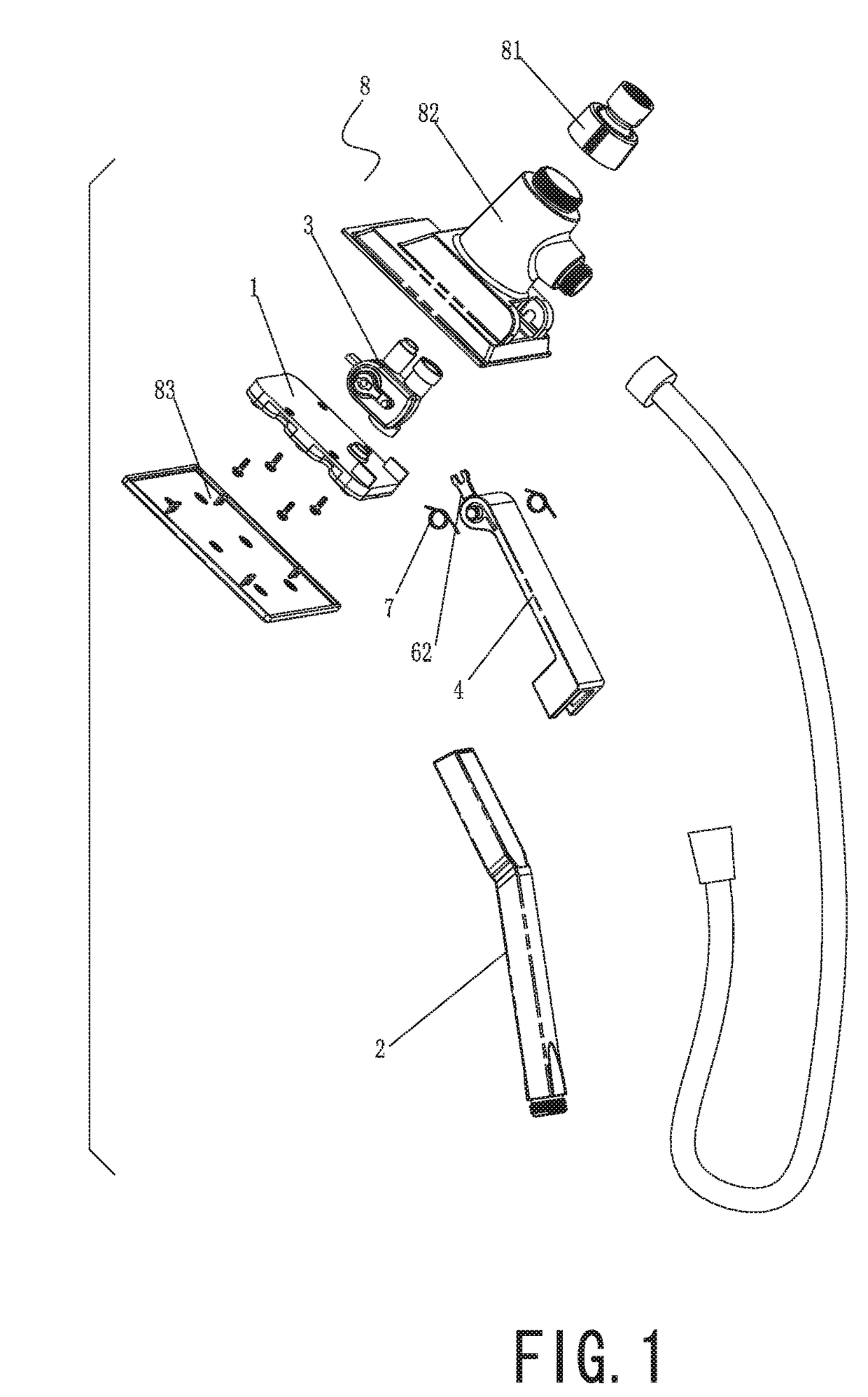 Combined shower with gravity switch mechanism