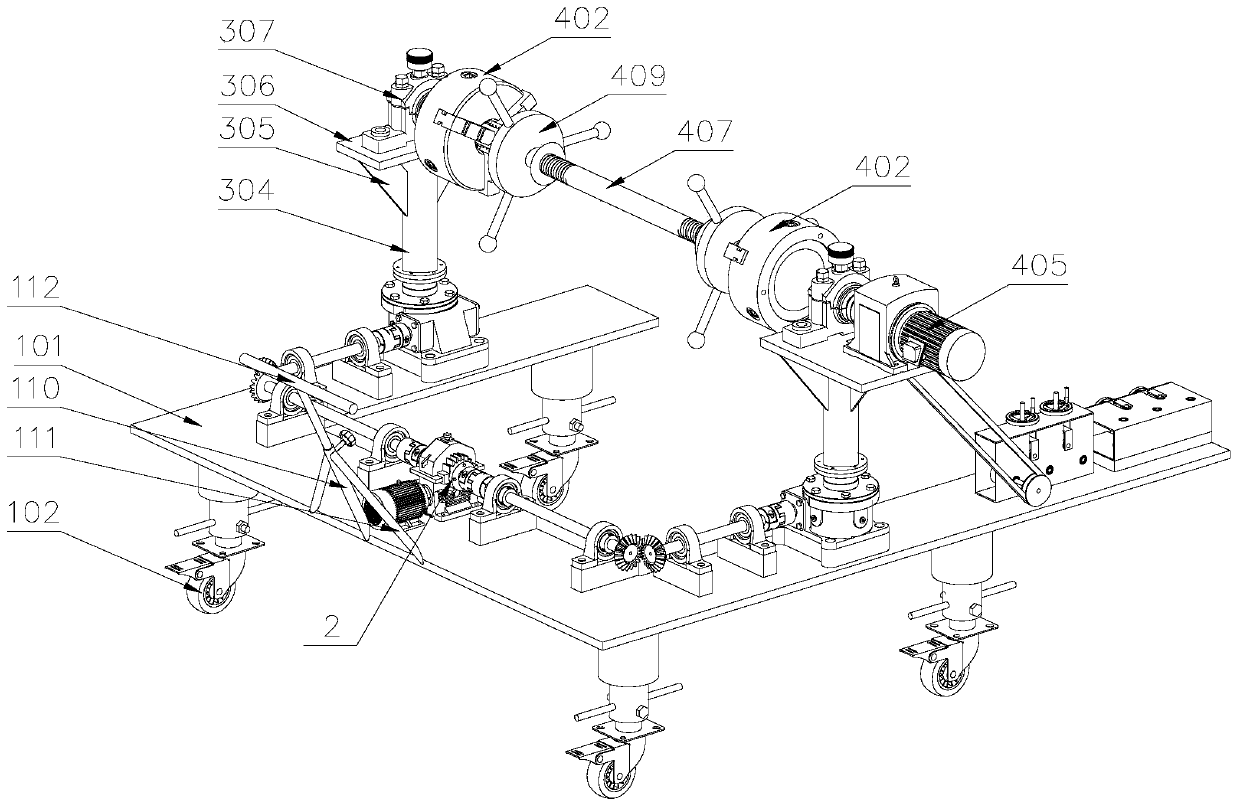 An auxiliary device for laying cables