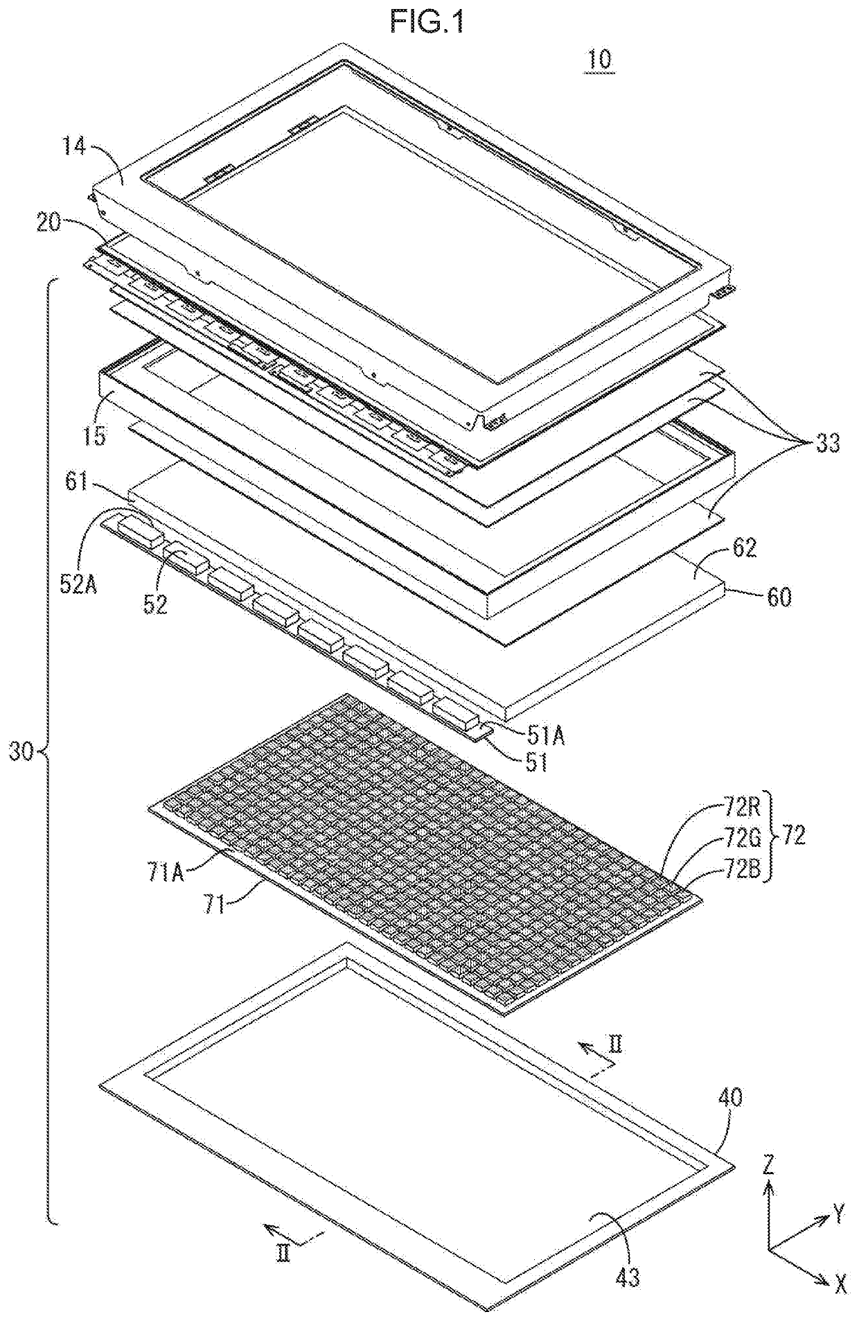 Lighting device and display device