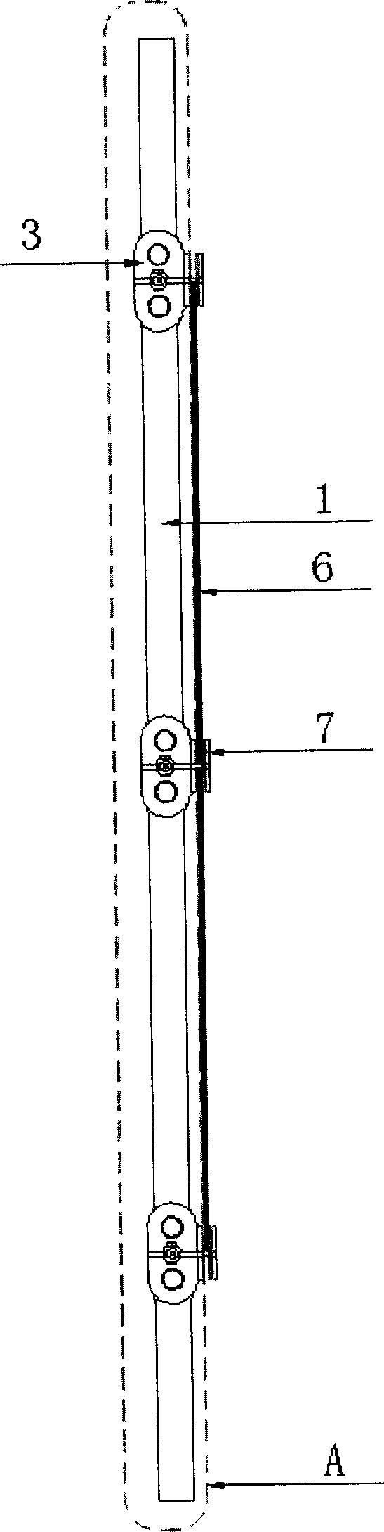 Point-supporting glass curtain wall structure