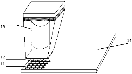 Precision micro displacement detection device and method based on microlens moire imaging