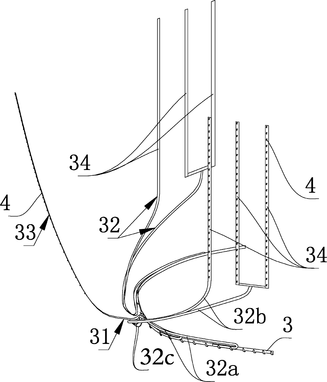 Cranial jaw traction device for maxillary fracture