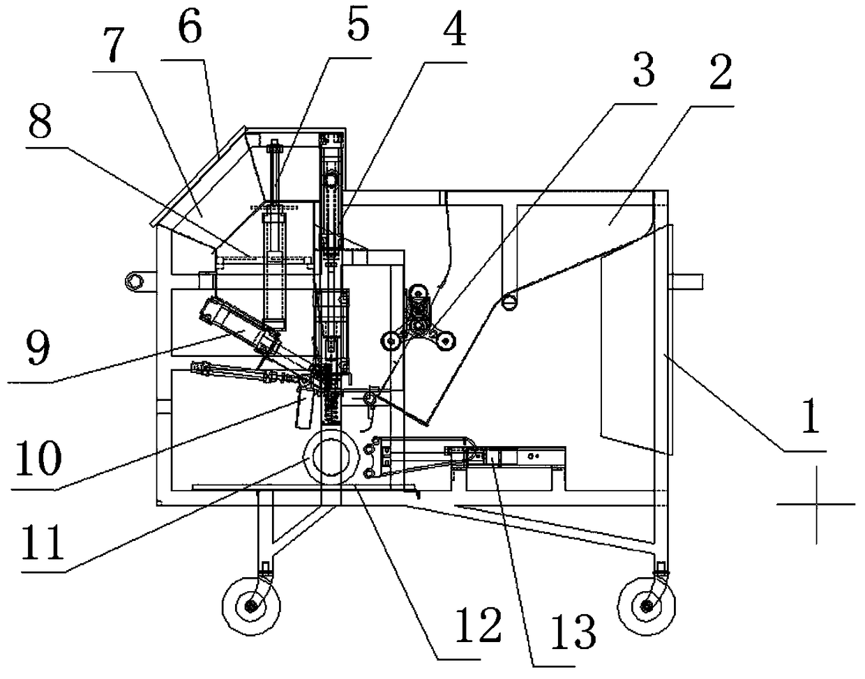 Bag edible fungus inoculation machine