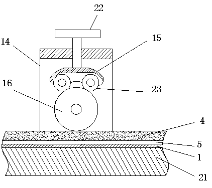 Road pipeline burying assembly, pipeline burying method, and production device and method of pipeline burying assembly