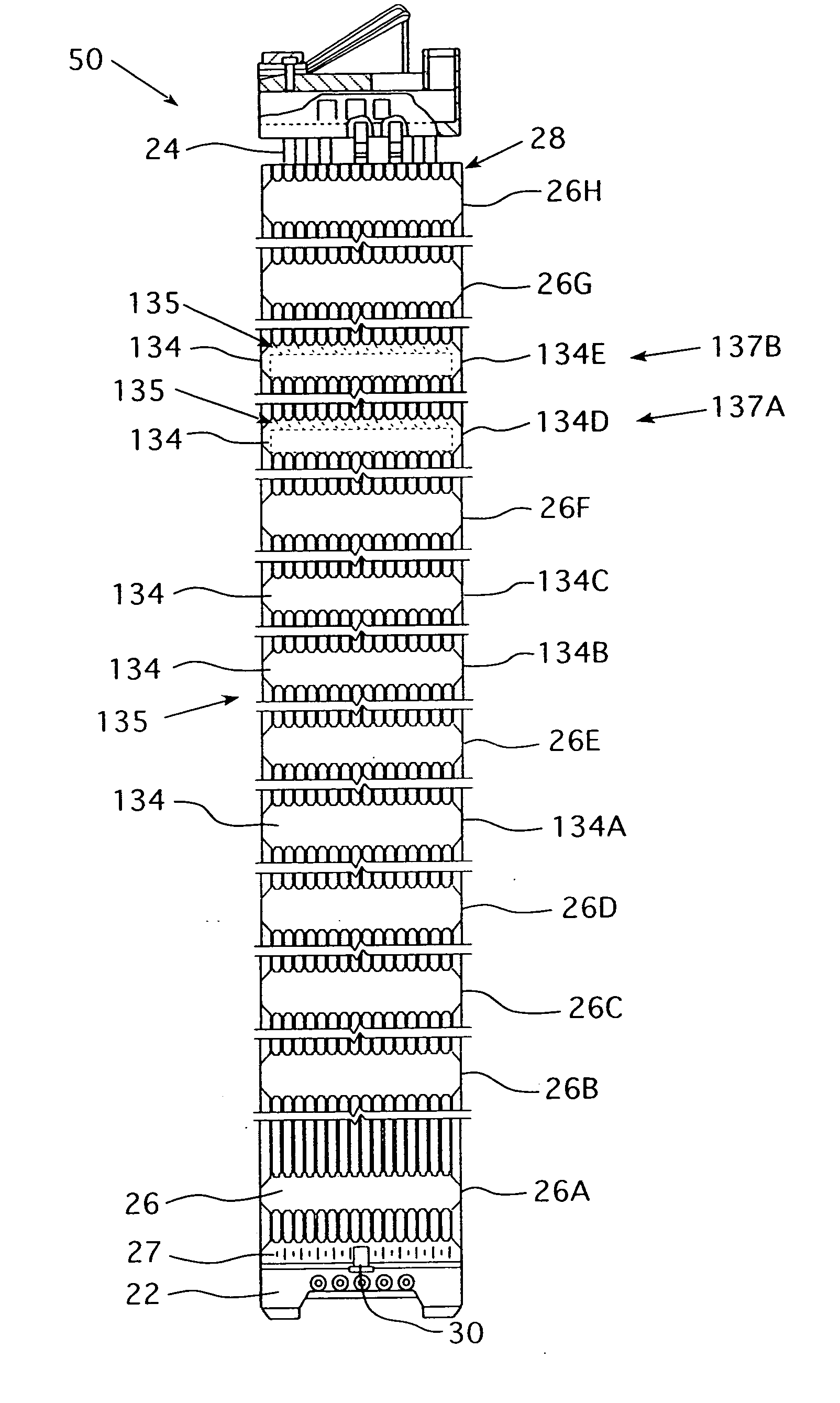 Multiple and variably-spaced intermediate flow mixing vane grids for fuel assembly