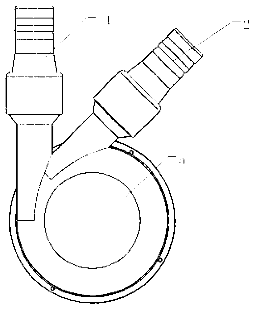 Vortex type implantable pulse ventricle assisting blood pump