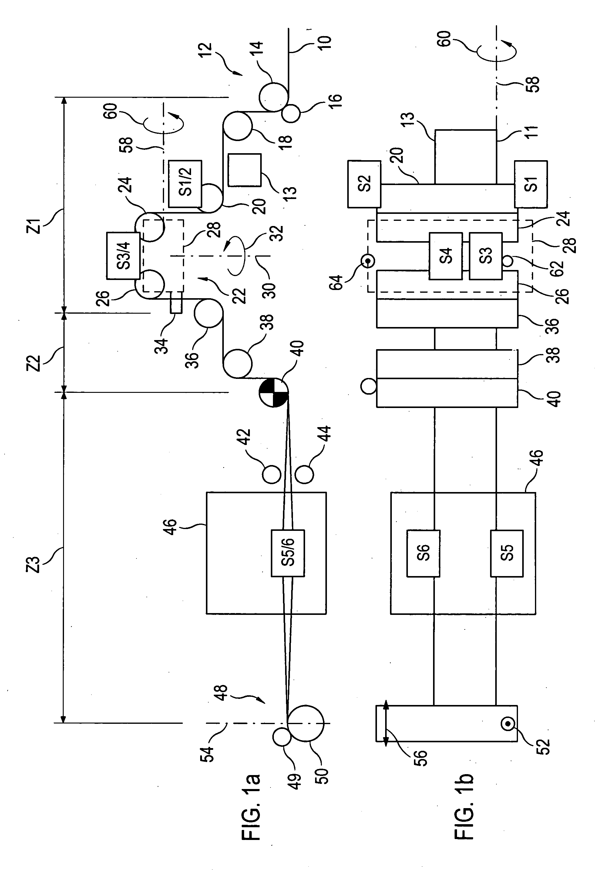 Device and method for controlling the position of the lateral edge of a continuous web