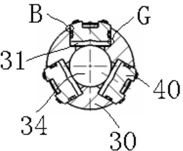 Anti-jamming hydraulic anchor used in oil field producing well