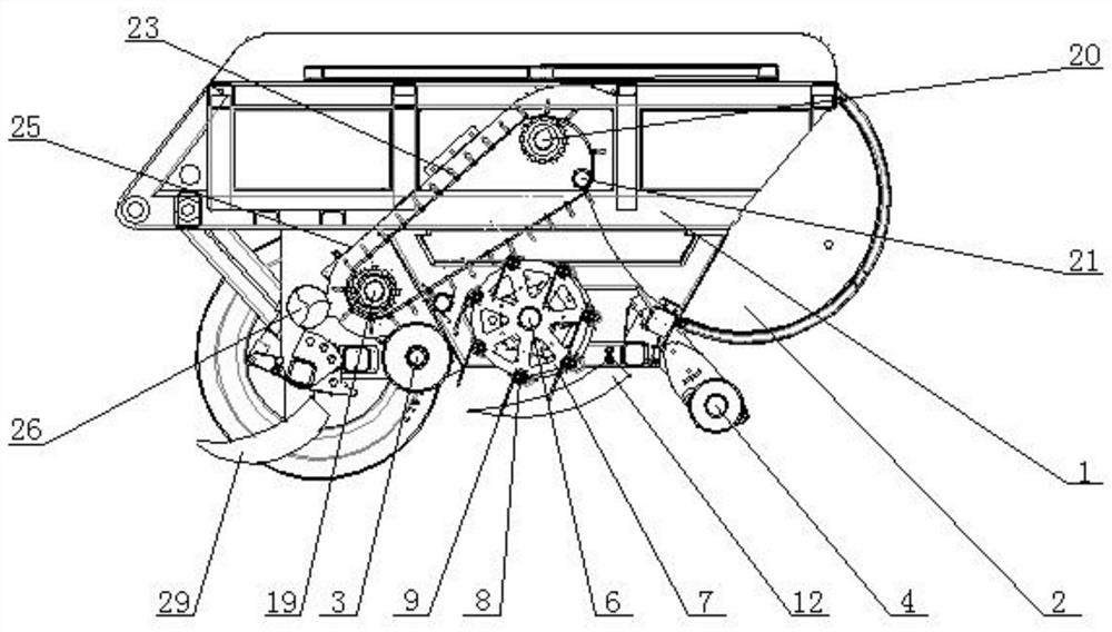 Mulching film recycling device