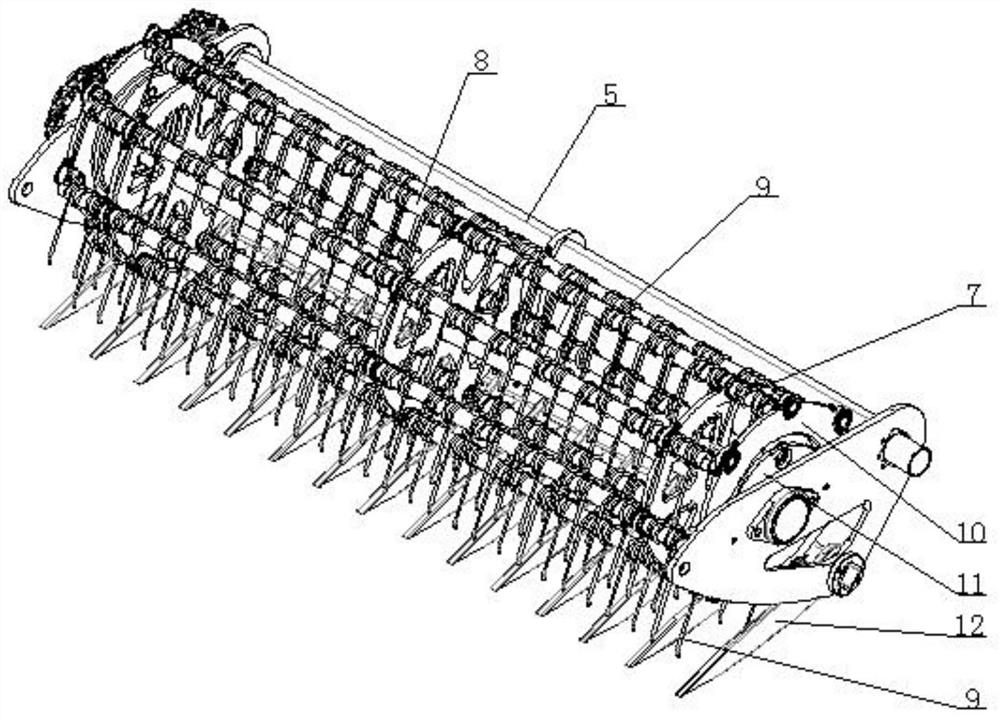 Mulching film recycling device