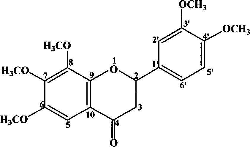 Murraya paniculata leaf and application of mono compound in preparation of sedative and hypnotic drugs