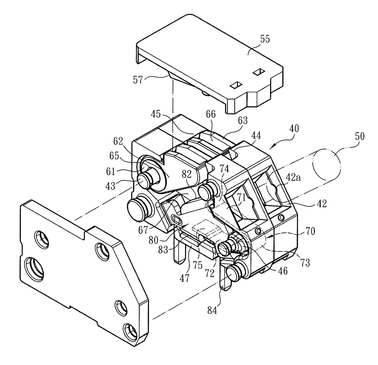 Wire connection terminal device