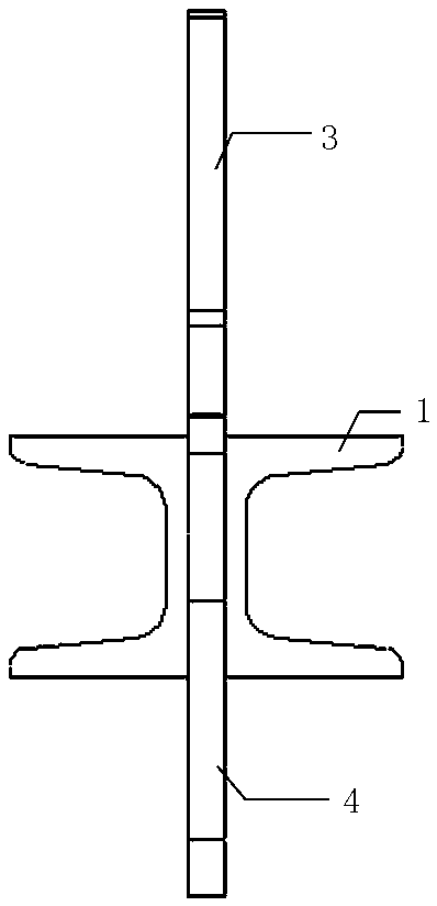 Building formwork connecting device and construction method thereof