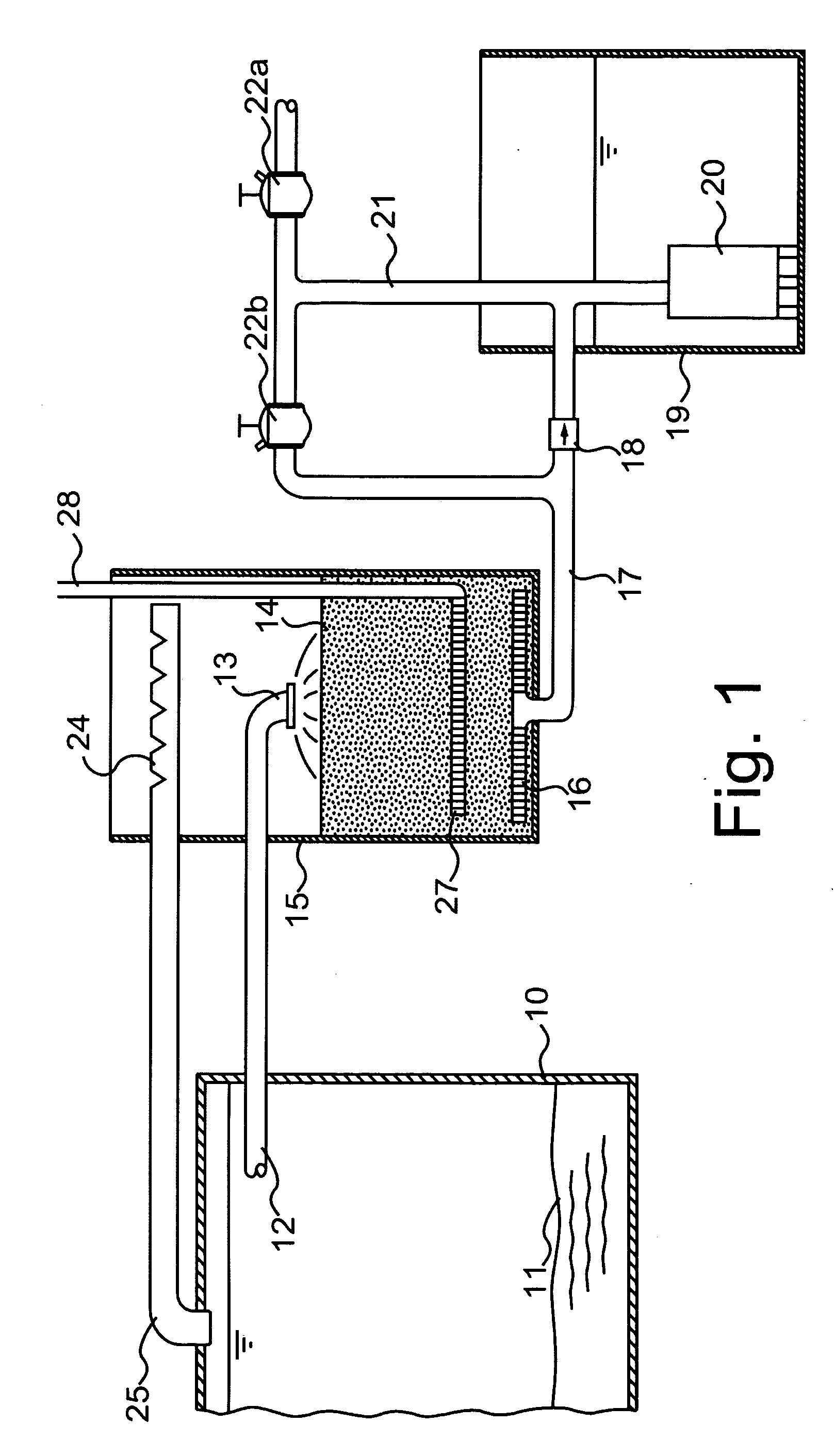 Backwashing unsaturated wastewater filter