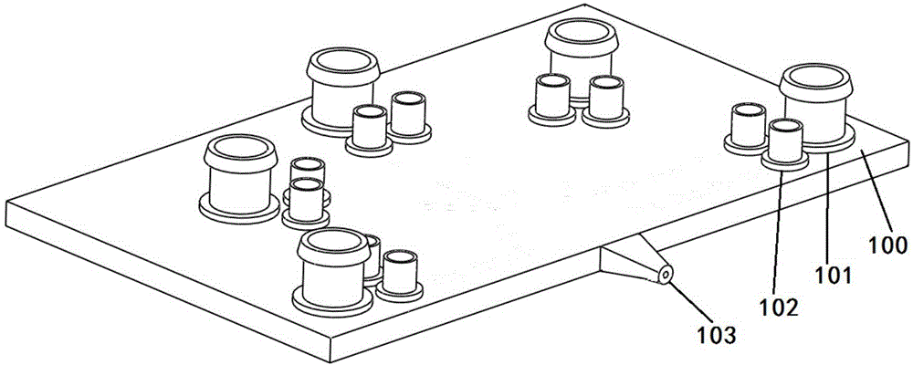 Printing spray head device based on microfluidic chip