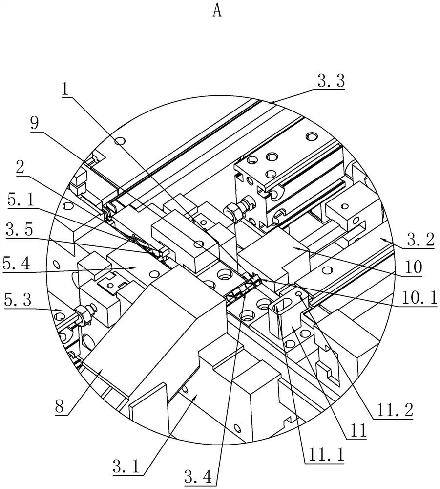 Elastic piece and clamp assembling machine