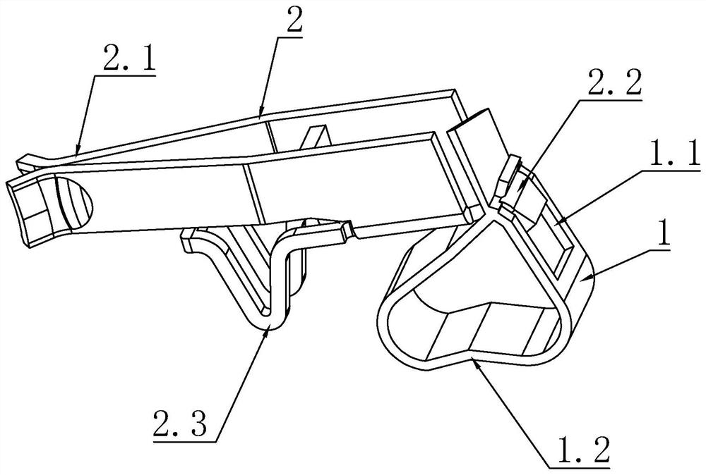 Elastic piece and clamp assembling machine