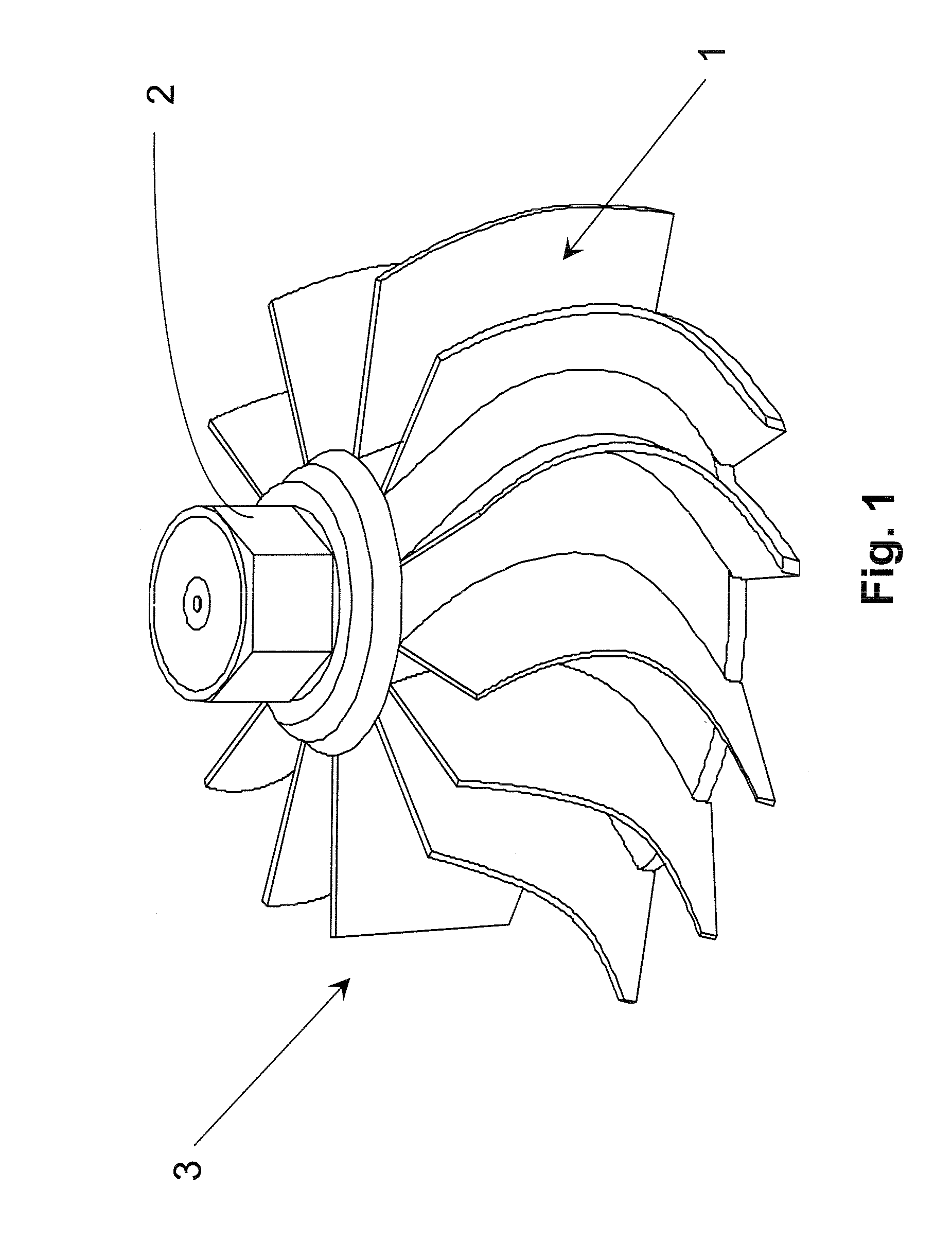 Method for rapid generation of multiple investment cast parts such as turbine or compressor wheels