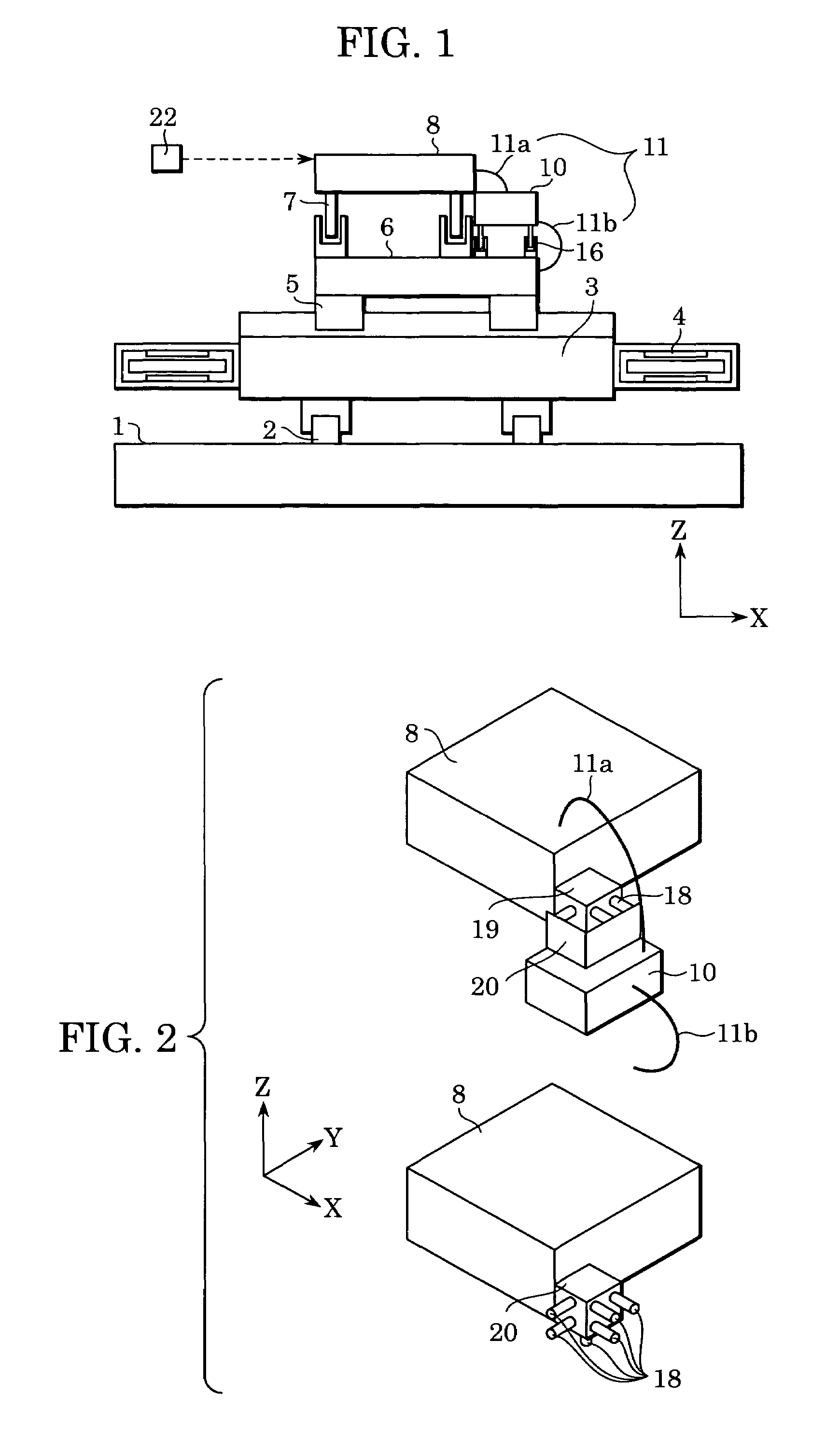 Stage system including fine-motion cable unit, exposure apparatus, and method of manufacturing device