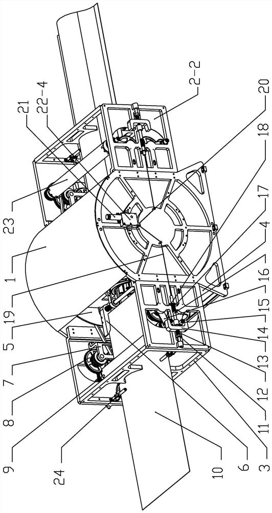 A kind of elastic extension rod expansion mechanism