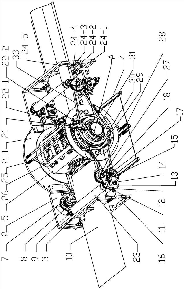 A kind of elastic extension rod expansion mechanism